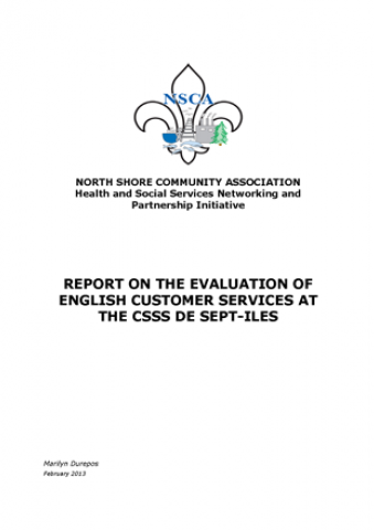 Report on the Evaluation of English Customer Services at the CSSS de Sept-Îles